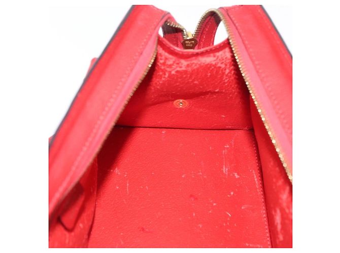 Céline Borsa a mano CELINE in pelle rossa dorata Auth 176319 Rosso D'oro - vista 20
