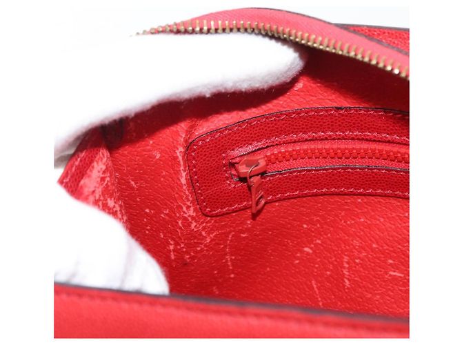 Céline Borsa a mano CELINE in pelle rossa dorata Auth 176319 Rosso D'oro - vista 21