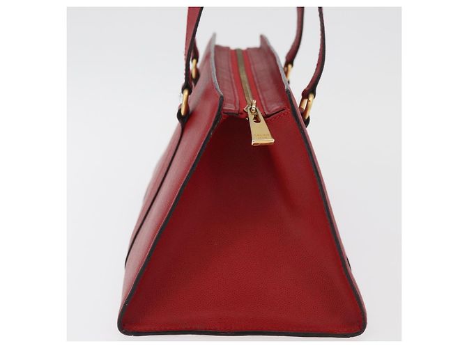 Céline Borsa a mano CELINE in pelle rossa dorata Auth 176319 Rosso D'oro - vista 4