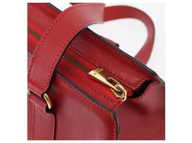 Céline Borsa a mano CELINE in pelle rossa dorata Auth 176319 Rosso D'oro - vista 9