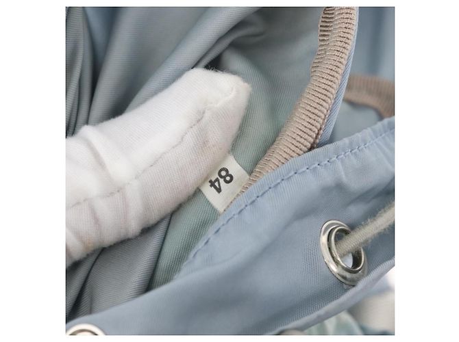 PRADA Rucksack aus Nylon hellblau Silber authentisch 175701 - Ansicht 12