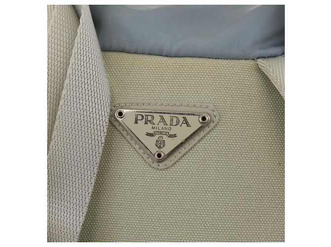 PRADA Rucksack aus Nylon hellblau Silber authentisch 175701 - Ansicht 19