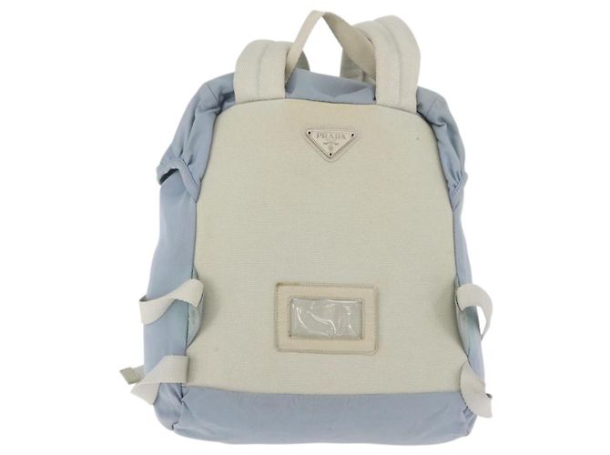 PRADA Rucksack aus Nylon hellblau Silber authentisch 175701 - Ansicht 2