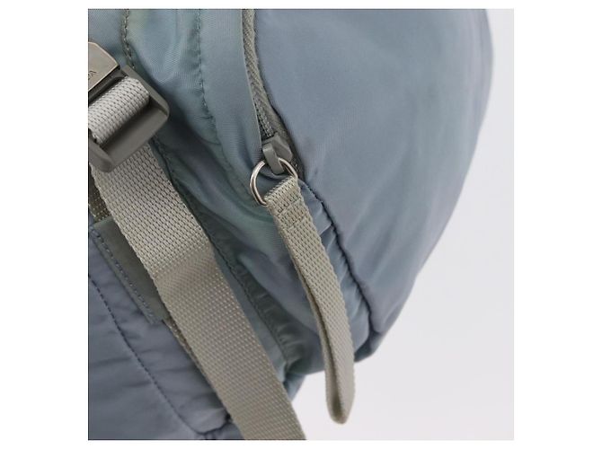 PRADA Rucksack aus Nylon hellblau Silber authentisch 175701 - Ansicht 21