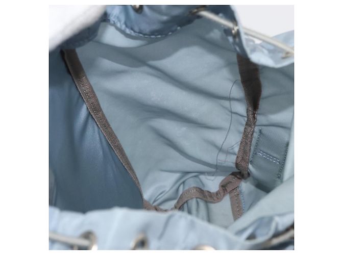 PRADA Rucksack aus Nylon hellblau Silber authentisch 175701 - Ansicht 24