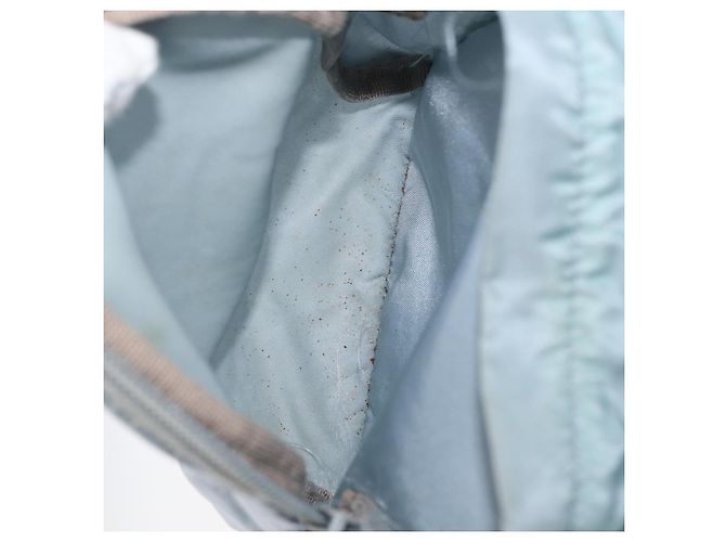 PRADA Rucksack aus Nylon hellblau Silber authentisch 175701 - Ansicht 26