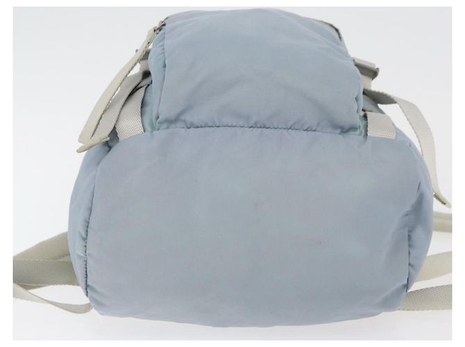 PRADA Rucksack aus Nylon hellblau Silber authentisch 175701 - Ansicht 5
