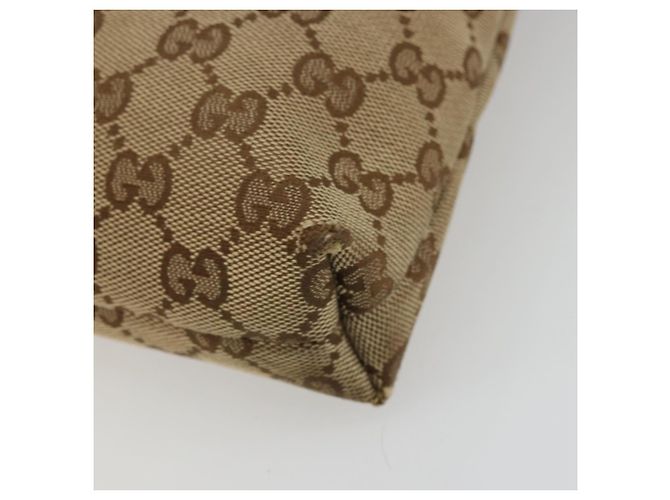 Borsa a Spalla GG Canvas Gucci Beige Oro 388924 Auth 176257 D'oro - vista 15