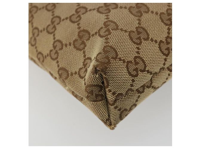 Borsa a Spalla GG Canvas Gucci Beige Oro 388924 Auth 176257 D'oro - vista 16