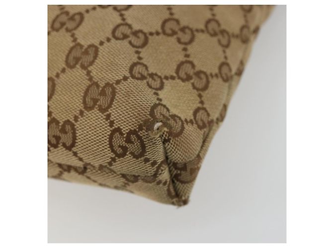 Borsa a Spalla GG Canvas Gucci Beige Oro 388924 Auth 176257 D'oro - vista 9