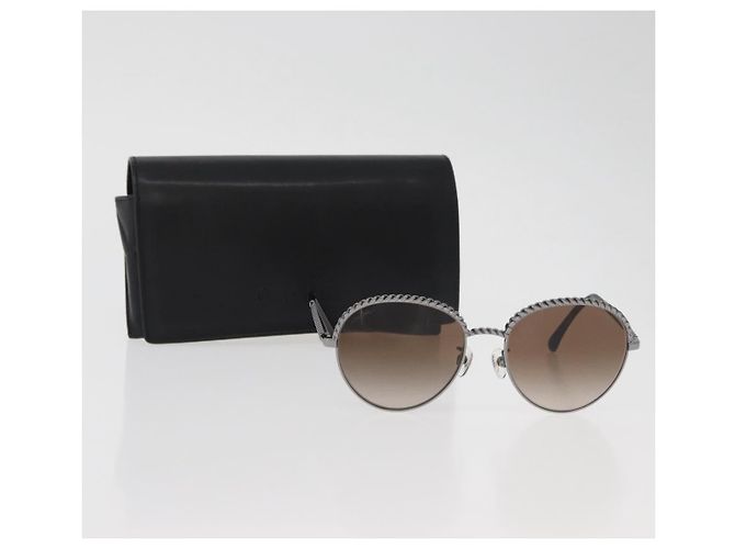 Occhiali da sole CHANEL metallo Argento CC Auth 176091A - vista 12