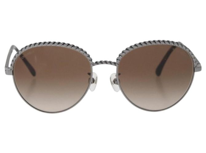 Occhiali da sole CHANEL metallo Argento CC Auth 176091A - vista 13