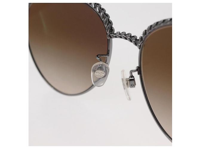 Occhiali da sole CHANEL metallo Argento CC Auth 176091A - vista 16