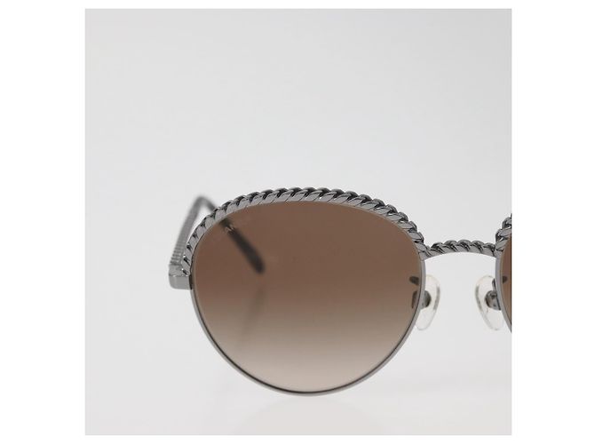 Occhiali da sole CHANEL metallo Argento CC Auth 176091A - vista 3