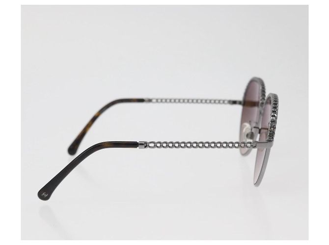 Occhiali da sole CHANEL metallo Argento CC Auth 176091A - vista 5