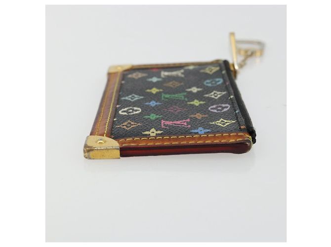 LOUIS VUITTON Monograma Multicolor Pochette Cles Bolsa Negra M13664 Auth 176954 Negro - vista 3