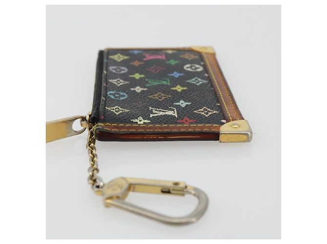 LOUIS VUITTON Monograma Multicolor Pochette Cles Bolsa Negra M13664 Auth 176954 Negro - vista 4