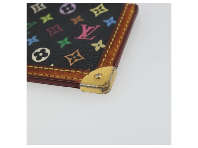 LOUIS VUITTON Monograma Multicolor Pochette Cles Bolsa Negra M13664 Auth 176954 Negro - vista 7