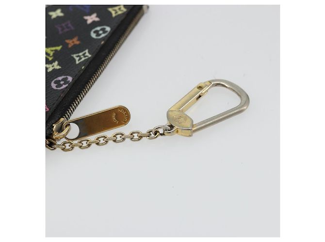 LOUIS VUITTON Monograma Multicolor Pochette Cles Bolsa Negra M13664 Auth 176954 Negro - vista 8