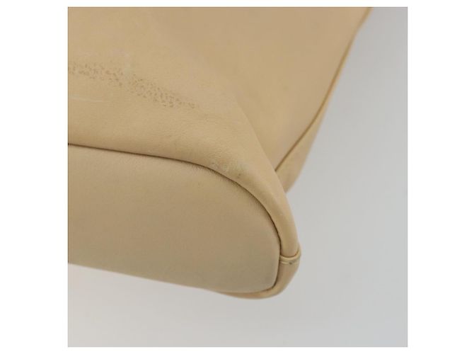Borsa a Spalla in Pelle Beige Argento GUCCI 91761 Auth 176780 - vista 16