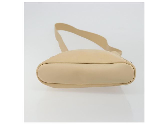 Borsa a Spalla in Pelle Beige Argento GUCCI 91761 Auth 176780 - vista 5