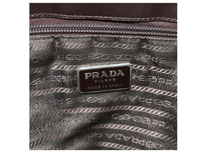 Borsa Tote PRADA in nylon khaki argento autentica bs34763 Cachi - vista 10