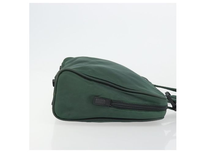 Borsa Tote PRADA in nylon verde argento Auth ep14041 - vista 3