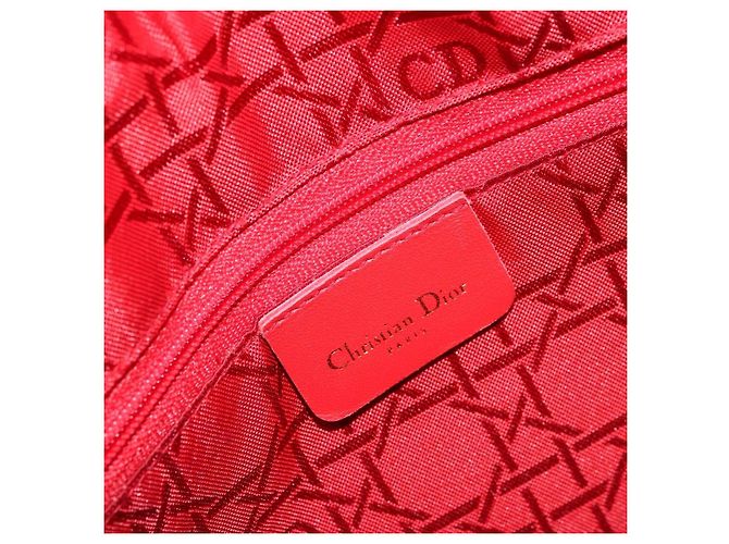 Christian Dior Borsa Lady Dior Canage in nylon nero e oro Auth ep14110 D'oro - vista 18