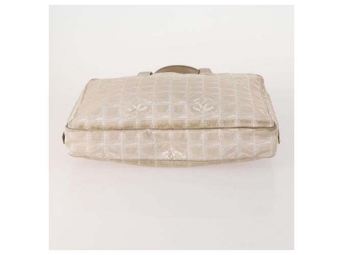 CHANEL Nuova Borsa Tote da Viaggio in Nylon 2 Set Rosa Beige CC Auth ti3896 - vista 7