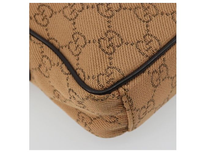 Borsa a Spalla GG Canvas Gucci Beige Argento 101680 Auth bs34651 - vista 16