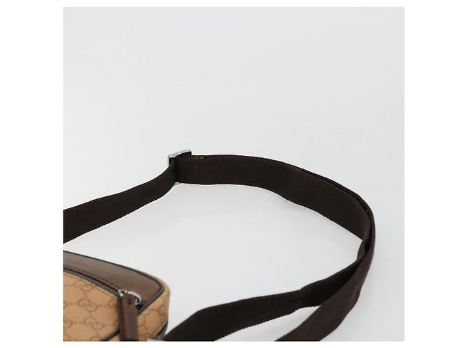 Borsa a Spalla GG Canvas Gucci Beige Argento 101680 Auth bs34651 - vista 8