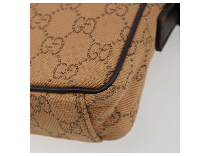 Borsa a Spalla GG Canvas Gucci Beige Argento 101680 Auth bs34651 - vista 9
