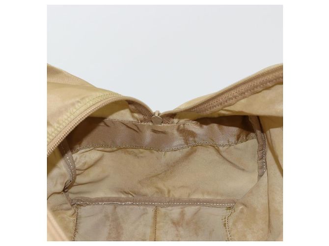 Borsa Boston PRADA in nylon argento beige Auth 176900 - vista 20