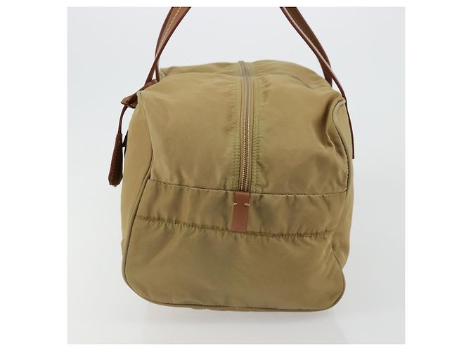 Borsa Boston PRADA in nylon argento beige Auth 176900 - vista 3