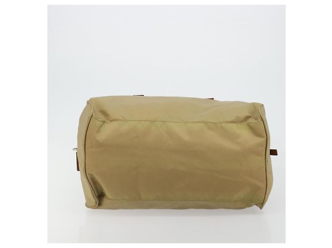 Borsa Boston PRADA in nylon argento beige Auth 176900 - vista 5
