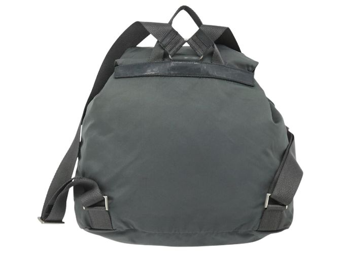 PRADA Backpack Nylon Gray Silver Auth bs34650 Brown Silvery - view 2