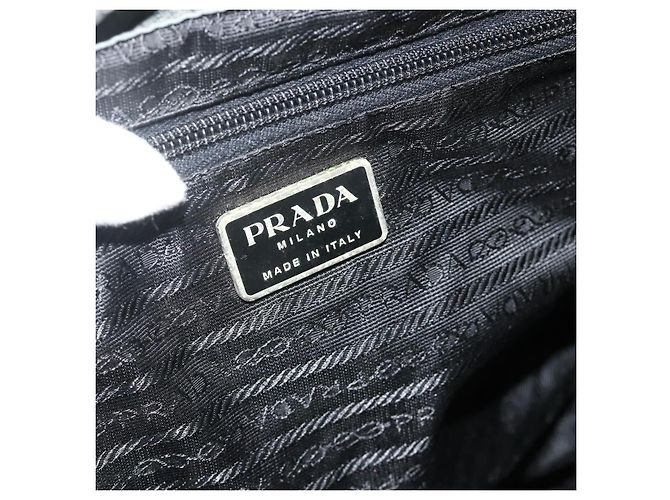 PRADA Backpack Nylon Gray Silver Auth bs34650 Brown Silvery - view 21