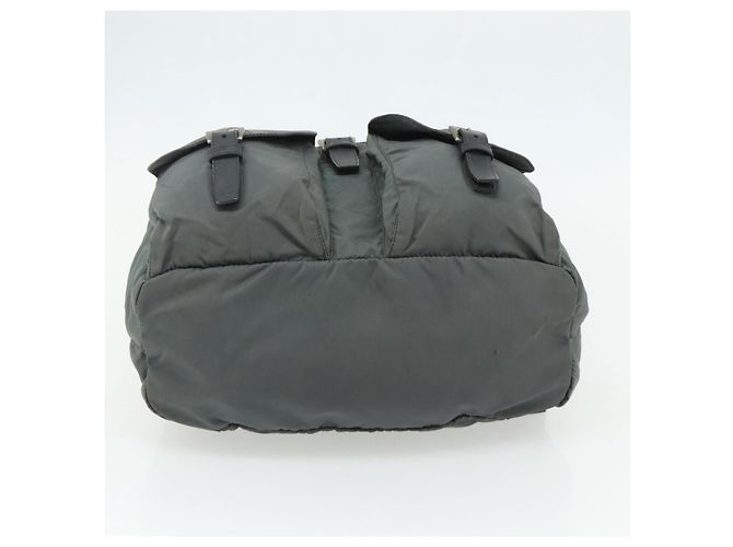 PRADA Backpack Nylon Gray Silver Auth bs34650 Brown Silvery - view 5
