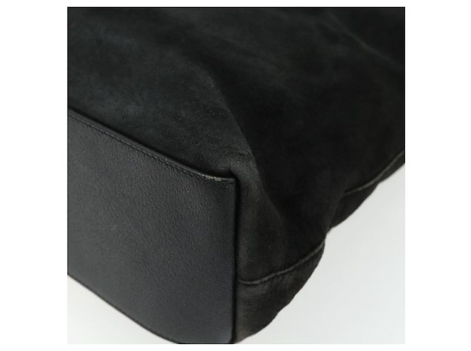 Borsa a mano GUCCI Bamboo Suede 2 vie Nero Oro 002 2122 0506 Auth ep14234 D'oro - vista 17