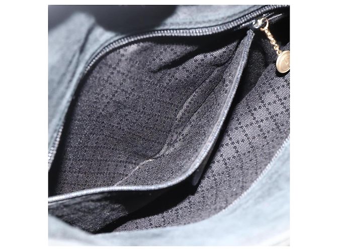 Borsa a mano GUCCI Bamboo Suede 2 vie Nero Oro 002 2122 0506 Auth ep14234 D'oro - vista 23