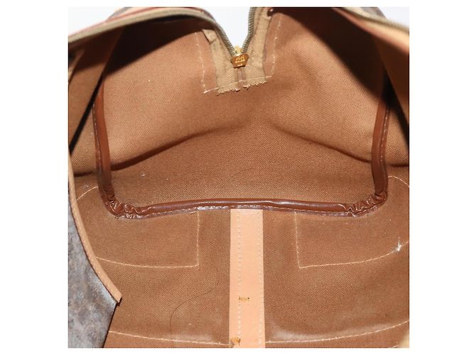 Céline Borsa Boston in tela Macadam CELINE in pelle PVC marrone oro Auth BAZ495 D'oro - vista 21