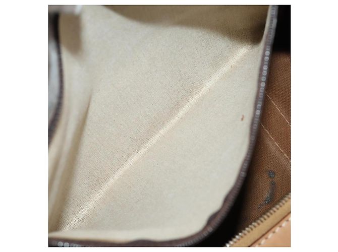 Céline Borsa Boston in tela Macadam CELINE in pelle PVC marrone oro Auth BAZ495 D'oro - vista 23