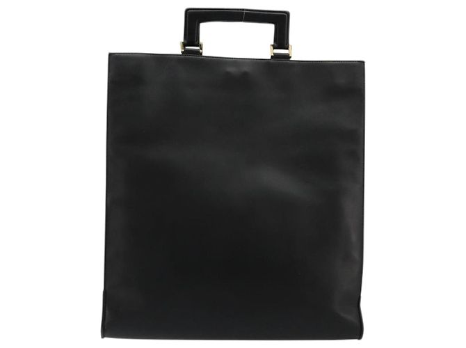 Borsa a mano in pelle nera e oro GUCCI Auth bs34709 Nero D'oro - vista 13