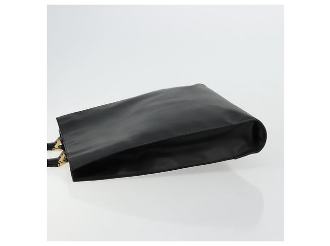 Borsa a mano in pelle nera e oro GUCCI Auth bs34709 Nero D'oro - vista 4