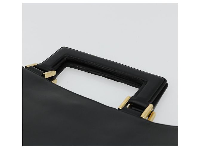 Borsa a mano in pelle nera e oro GUCCI Auth bs34709 Nero D'oro - vista 8