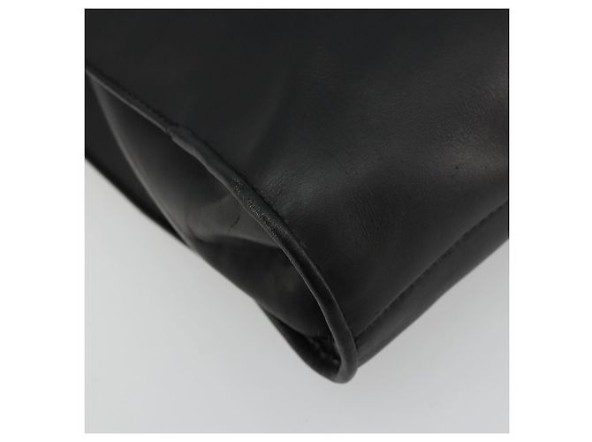 Borsa a mano in pelle nera e oro GUCCI Auth bs34709 Nero D'oro - vista 9