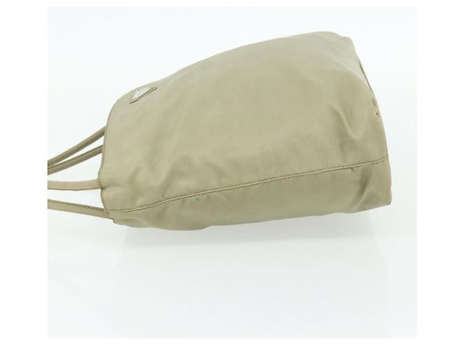 PRADA Handtasche aus Nylon Beige Silber Authentisch bs34678 - Ansicht 3