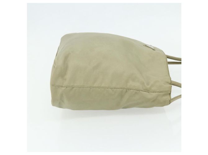 PRADA Handtasche aus Nylon Beige Silber Authentisch bs34678 - Ansicht 4