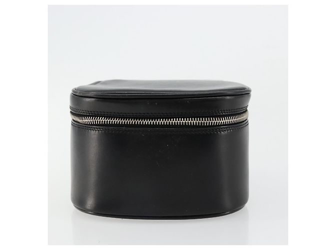 GUCCI Vanity Borsa a Mano in Pelle Nera Argento Auth ep14055 Nero - vista 5