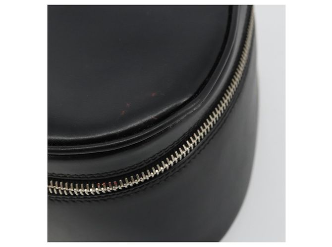 GUCCI Vanity Borsa a Mano in Pelle Nera Argento Auth ep14055 Nero - vista 9